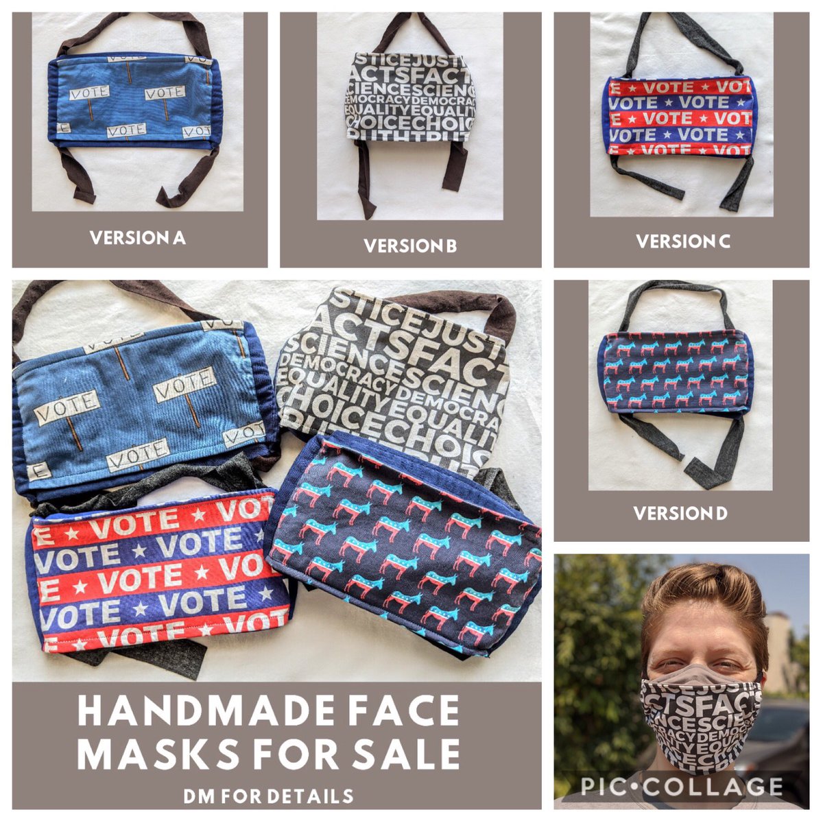 hil_sb's tweet photo. I've made some masks! DM me if you're interested! Low quantities for Version A and Version B! #handmadefacemask https://t.co/81j7109p4h