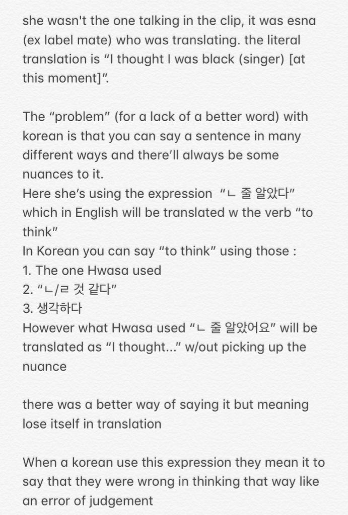 6.hwasa thought of herself as african american short answer is no, long answer (take the time to actually read it, i know y'all love nit picking):