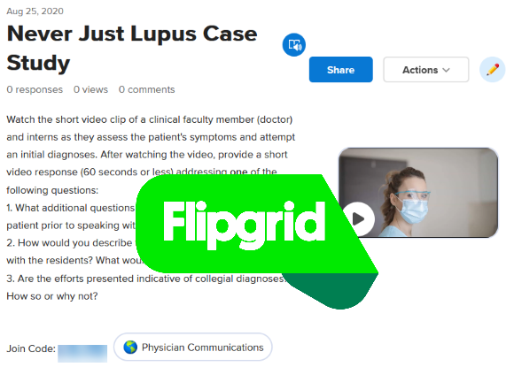 DrNikki_Beta08's tweet photo. I've had some great interaction in my last few sessions. Putting the finishing touches on my "made-up #casestudy" for tomorrow's @Flipgrid session. I'll share 5 ways to use #FlipgridFever grids in #highered health sciences #muddiestpoint #bookends etc. Looking forward to it! https://t.co/xnn9JBDqy2