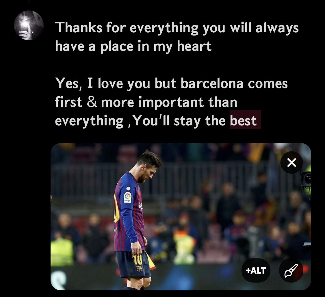 II409II's tweet photo. 𝗚𝗼𝗼𝗱 𝗯𝘆𝗲 𝗼𝘂𝗿 𝗹𝗲𝗴𝗲𝗻𝗱🖤 
         𝗚𝗢𝗔𝗧🖤🔥
#ميسي #leomessi https://t.co/L9jDkDgVfX