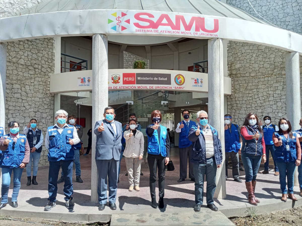 WFP_Peru's tweet photo. 📢 La Dirección Regional de Salud de Áncash inauguró hoy un nuevo 📞 Call Center Regional, exclusivo para casos de #COVID19, gracias a la asistencia técnica recibida por la Organización Panamericana de la Salud y el Programa Mundial de Alimentos (@WFP_Peru) de @ONUPeru. (1/6) https://t.co/BtGPRc3ioi