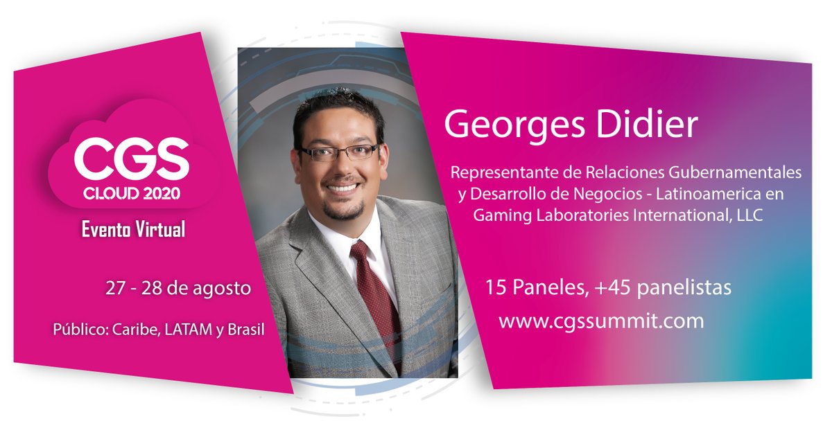 GamingLabsInt's tweet photo. How do gaming associations factor into the industry’s reopening? GLI’s Georges Didier Flores (@georgesdf) and panelists navigate this question during the @show_caribbean, August 27, 12:30 EST. Register: https://t.co/K9sSkclLu3 #GamingLabs #GLI #CGSCloud #Agosto #DigitalEvent https://t.co/NhKNiokITu