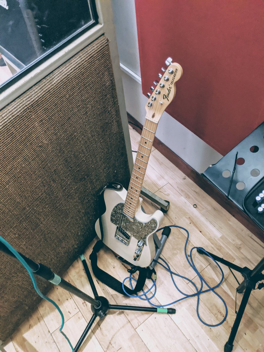 Ben's setup from inside his COVID vocals cage...

#elephanttakedown #newmusic #altrock #rock #record #studio #recordingstudio #independentartists #band #musicproduction #guitar #bass #drums #microphone #vocalist  #songwriters #guitarist #bassist #drummer #fender #fendertelecaster