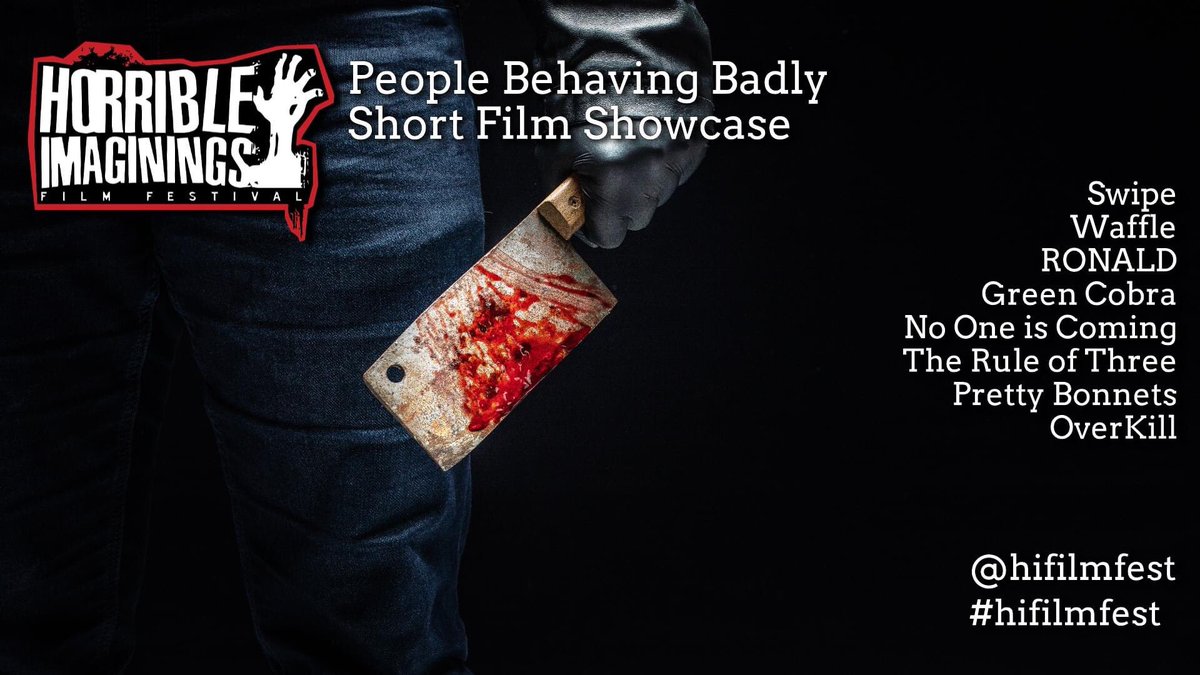 MickDowDirector's tweet image. We’re with the naughty boys and girls in the ‘People Behaving Badly’ section at @HIFilmFest 
in September! 🩸🎀🚨🎬
#prettybonnets #prettybonnetsfilm
