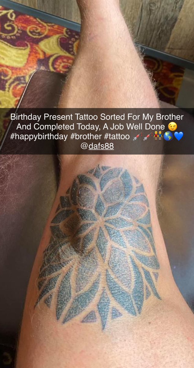 RobJPreston's tweet image. Birthday Present Tattoo Sorted For My Brother And Completed Today, A Job Well Done 😉  #happybirthday #brother #tattoo 💉💉👬🌎💙 @Dafyddduprey1