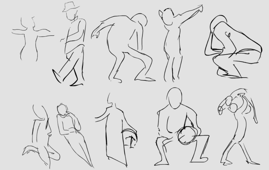 rlly fast gesture drawings, 20s each one 
