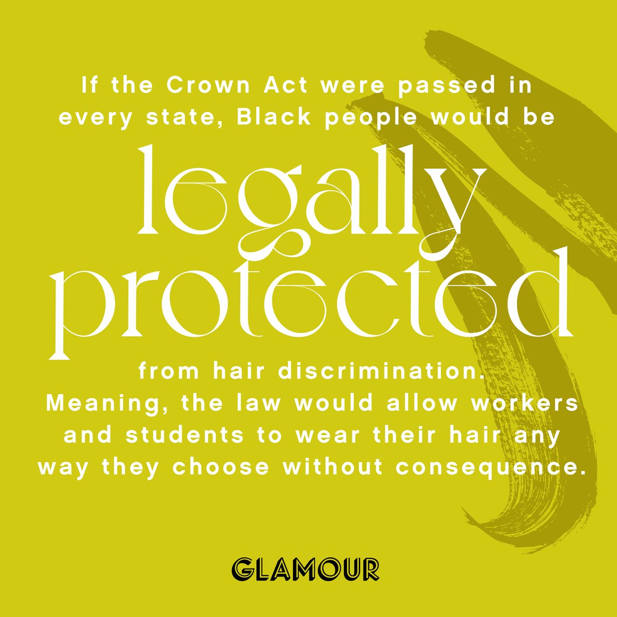 Together, we have the power to end hair discrimination. To demand  #TheCrownAct gets passed in your state, sign the petition.   http://glmr.co/QmqZoZK   #OurHairIssue