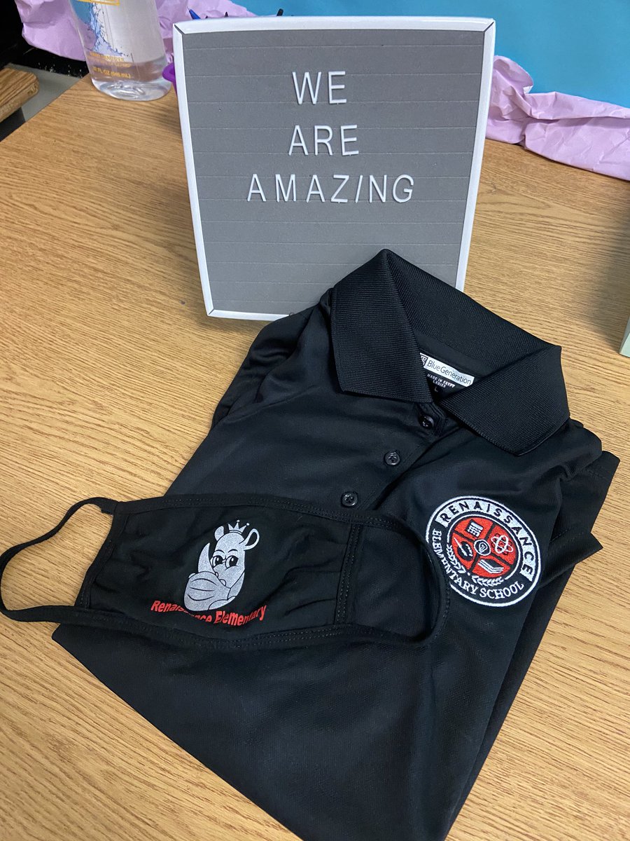 amybytheton's tweet photo. We are a good looking bunch!! Thanks @Dr_Rose_RES for helping us build our RES ππ¦ pride!!!!! π Awesome new mascot & crest β
New polo & Mask β
RES is the place to be!!!! #FCSRising #RoyalRhinos #SchoolPride #Wecute #ChargingintoExcellence @FCSSuptLooney https://t.co/2rj5RiLyUr