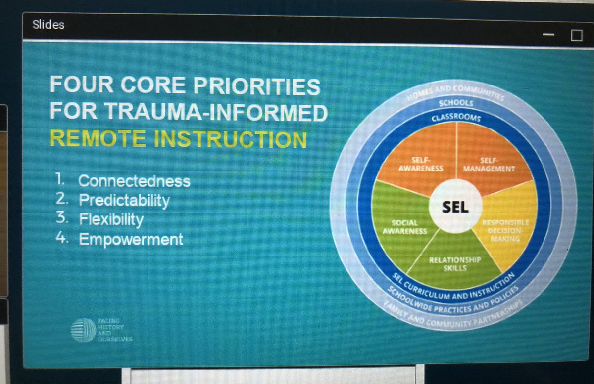 ambergoreilly's tweet image. Trauma informed remote instruction #FHonline