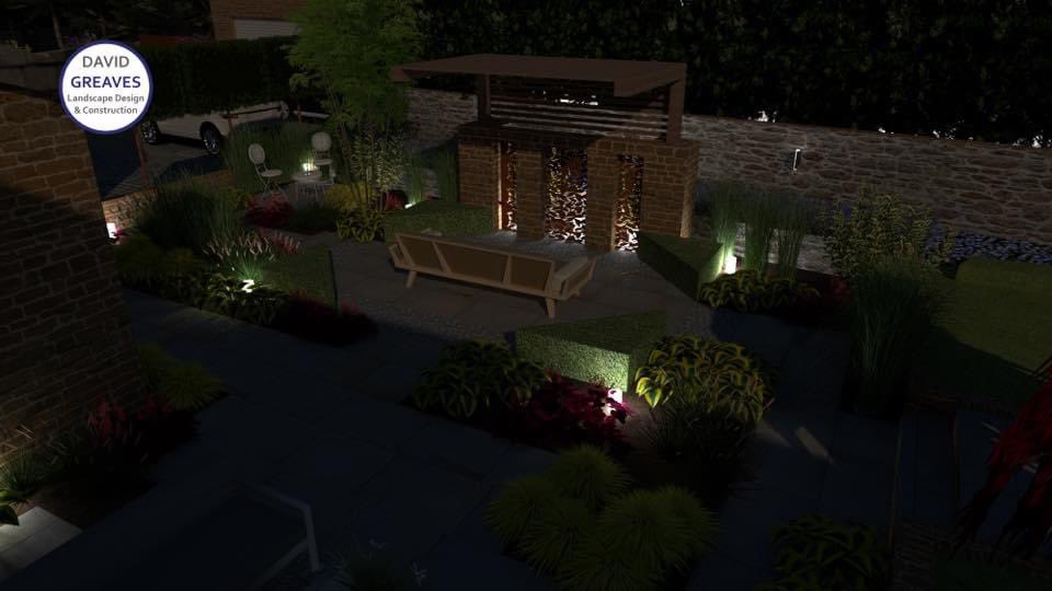 As a garden design evolves you can incorporate a number of themes to enjoy outdoor living, comprising feature seating dining areas, largely planted borders, lighting scheme #davidgreavesgardendesign #gardendesignleicestershire #contemporaryliving #gardenlighting #plantdesign