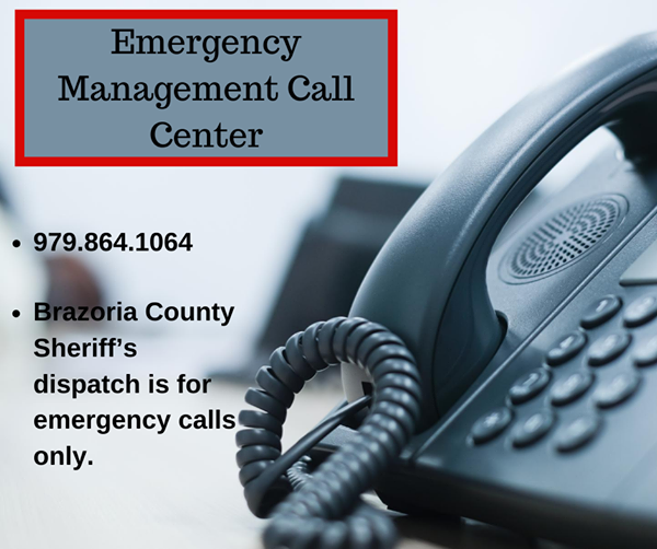 The Emergency Management Call Center is now available. Call the number,979-864-1064, if you have questions about storm related issues or concerns. #Emergency #Laura #HurricaneSeason #BeSafeBC #CallCenter