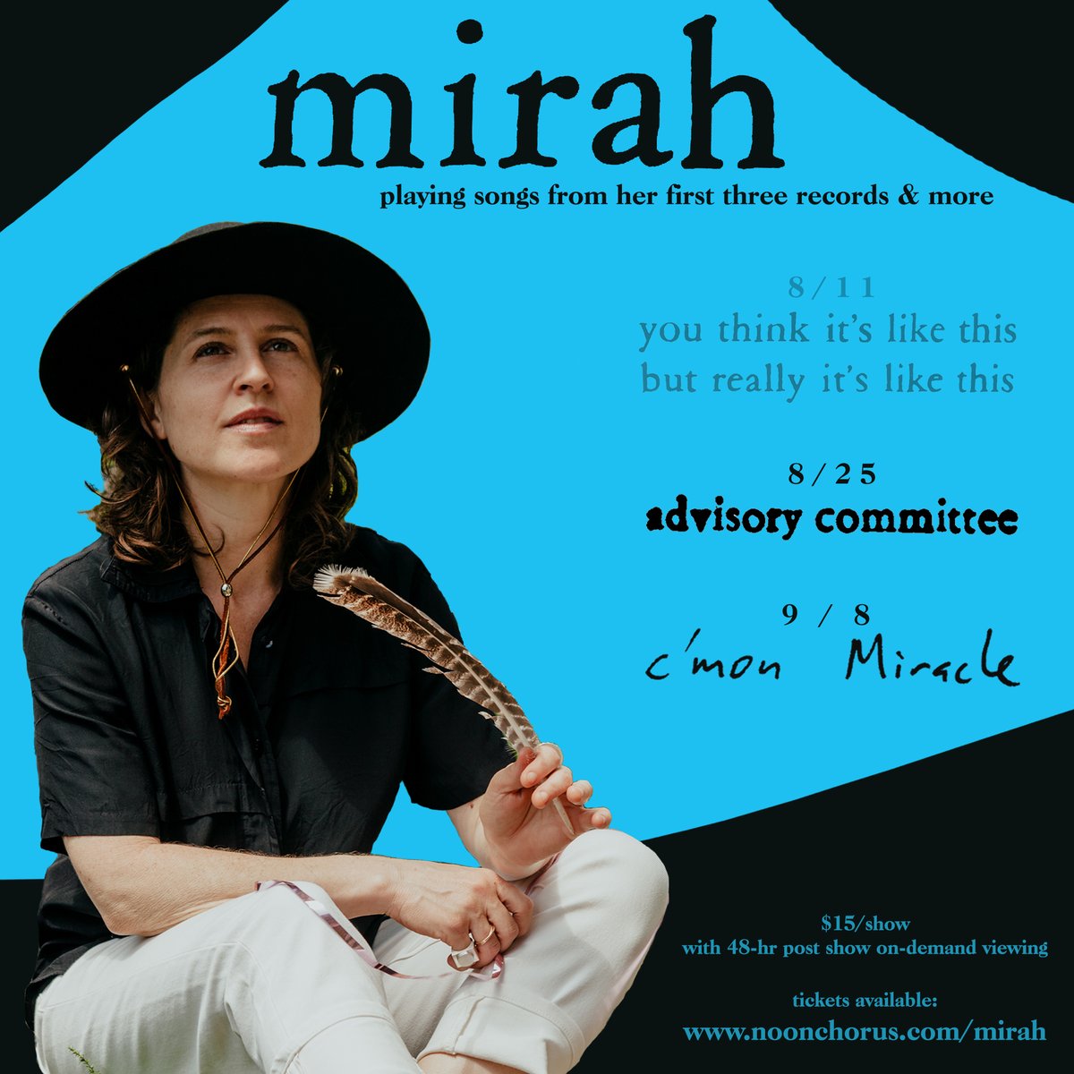 Tonight! <a href="/mirahmusic/">Mirah</a> is performing her album "Advisory Committee" Get a ticket here and support The EARL as well! noonchorus.com/earl-triple-ds… good for 48 hours! Thanks!