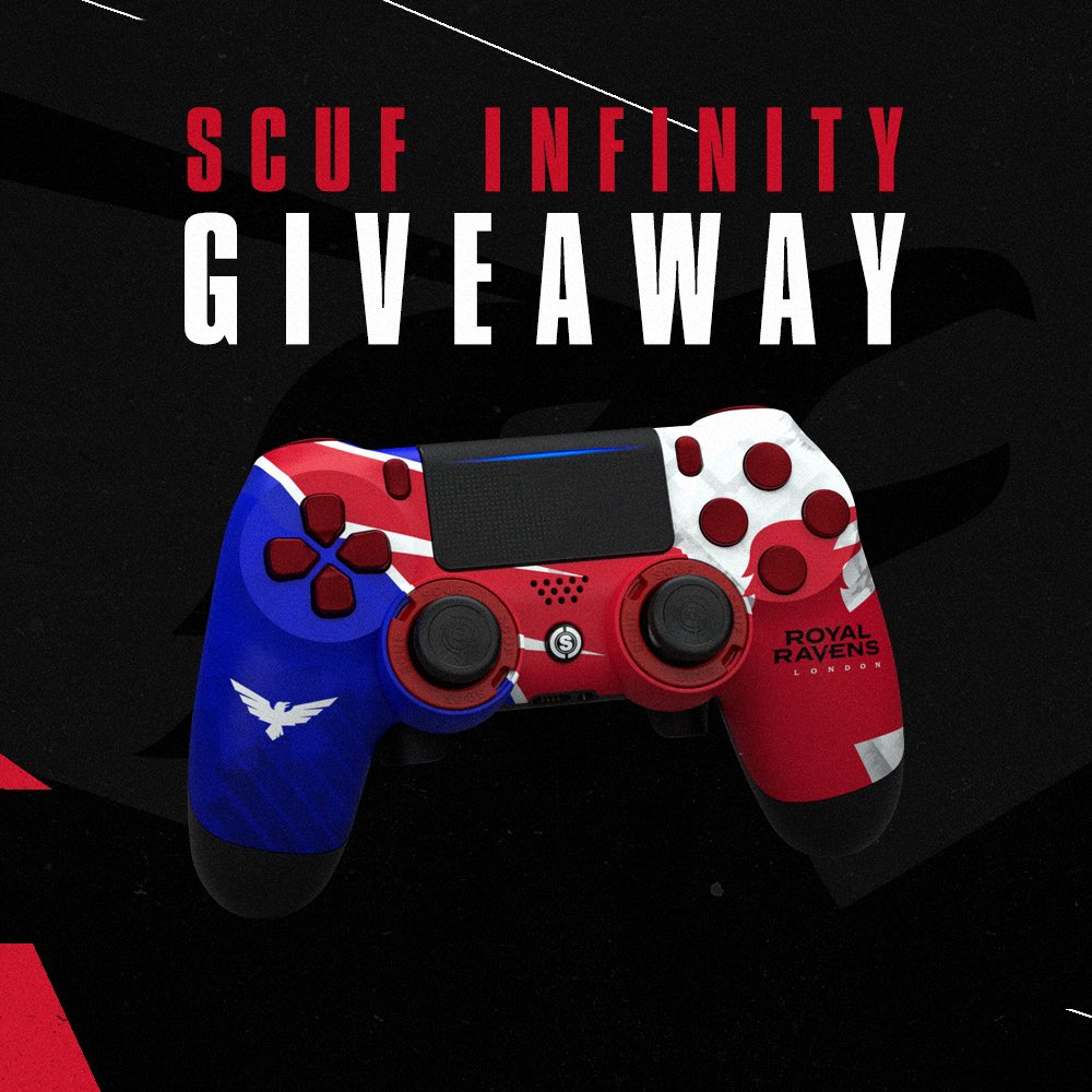 GIVEAWAY ALERT🚨 

In celebration of making it through to Champs weekend, the London Coaching Staff want to giveaway a Royal Ravens @SCUFGaming Infinity Controller.

TO ENTER:

- RT THIS TWEET
- FOLLOW <a href="/DominateJB/">JB</a>, <a href="/SHANEE/">Shane</a> AND <a href="/RoyalRavens/">Carolina Royal Ravens</a>

Winner will be chosen a week from now!