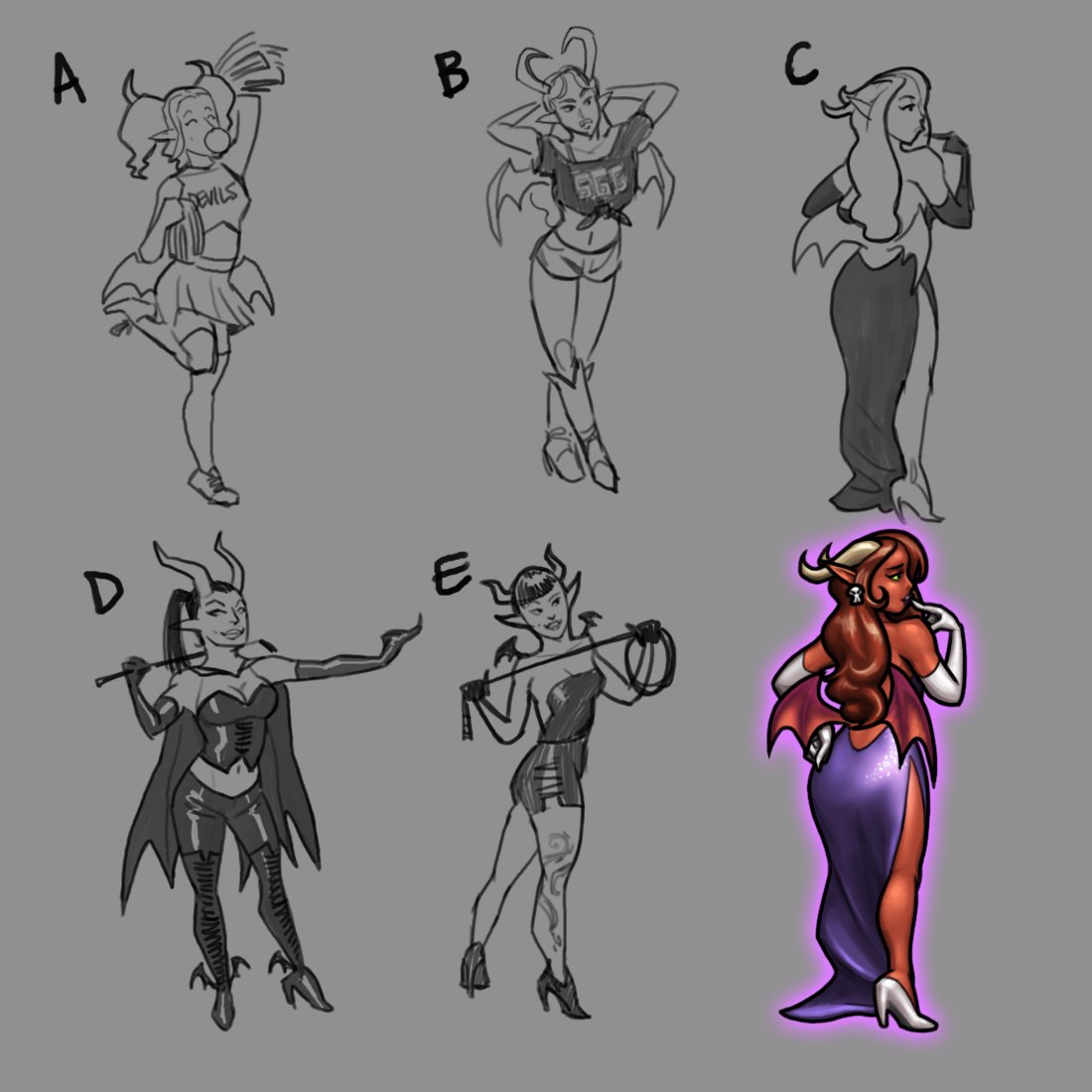 SoulReaperGame1's tweet photo. From #sketch to final result. Introducing the seductress,  Demonatrix! #soulreaper #gamedev #indiedev #game #gaming #madewithunity #indiegame #rpg https://t.co/qtq953GETN