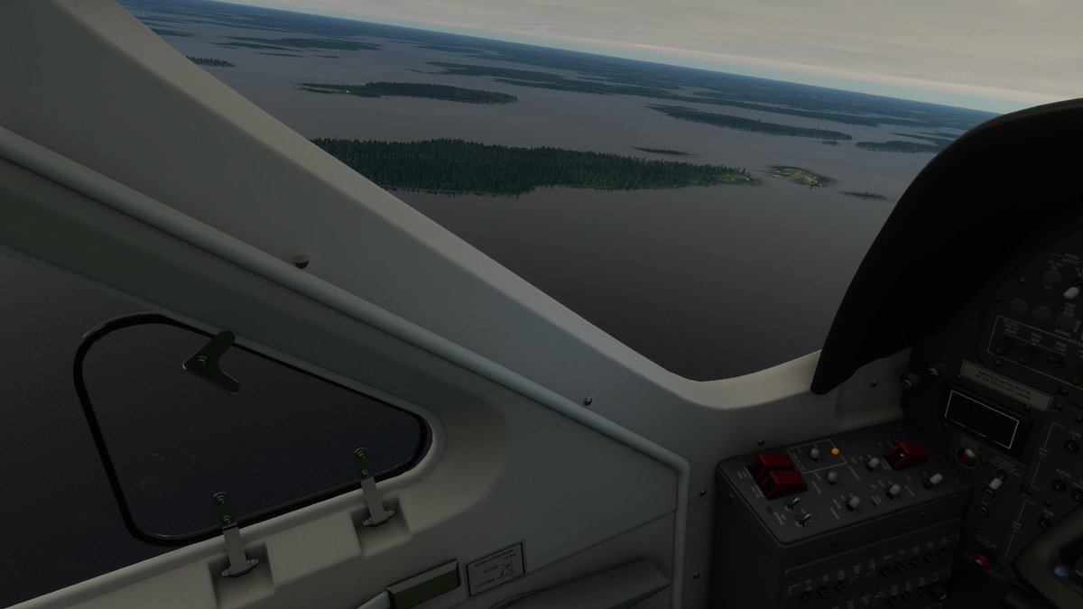 After that it was a switch to the Cessna Grand Caravan which cruised at a much lower altitude. Boy, Ontario& #39;s got a lot of lakes.