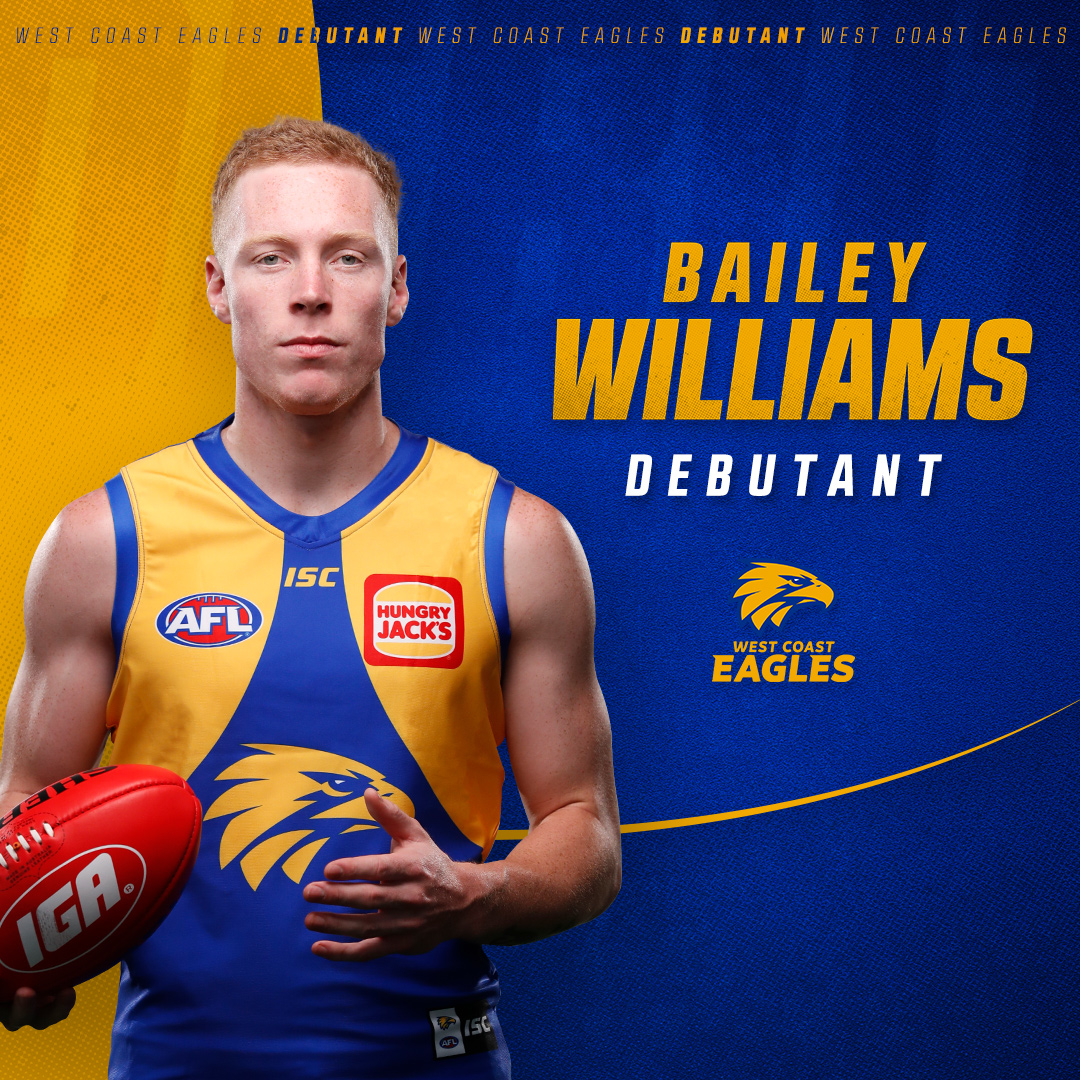 🚨 DEBUTANT ALERT 🚨

Bailey WIlliams will play his first AFL game on Thursday night!

Details:  bit.ly/Williams2Debut