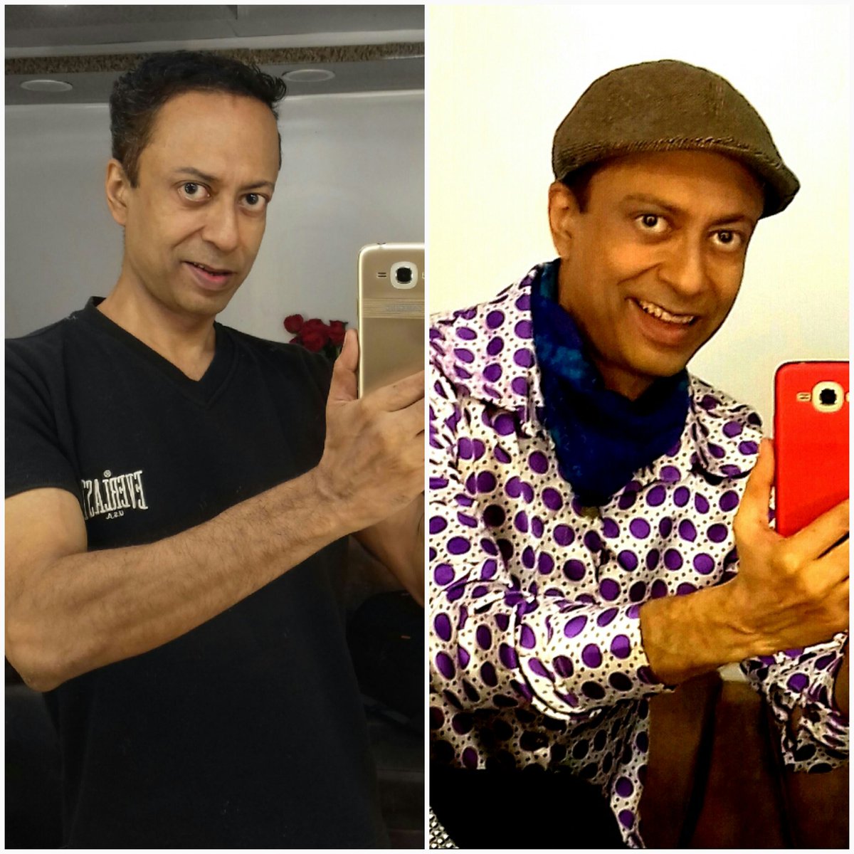 lovinchiro's tweet photo. Before &amp; after... make-up &amp; costume 💝👊✊👻💃 https://t.co/ruJeuDoZiu