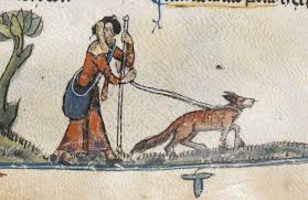 2/nMedieval European texts show figures that might possibly be blind holding a staff & the lead of a dog. As per  @NinonDubourg, dogs were not considered reliable or safe in theory, but they were likely used as companions and fellow performers while begging. #DisHist  #envhist