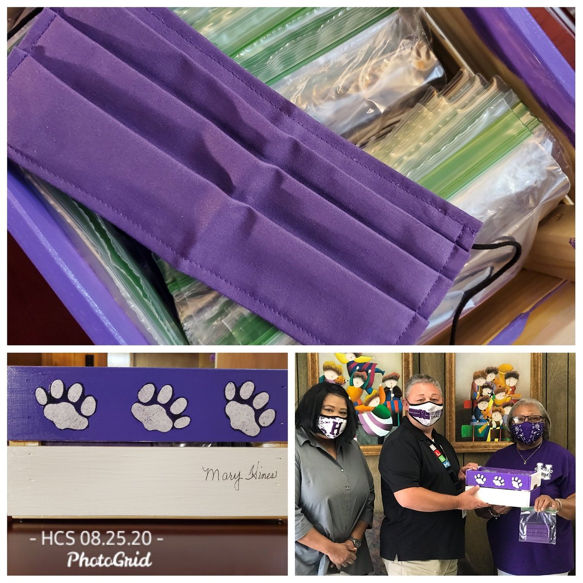 We are very thankful for the caring individuals in our community! Ms. Mary Hines stopped by, today, to deliver masks for our students. 

Ms. Mary - Thank you for taking the time to sew masks for our children and thank you for supporting Haywood County Schools! 
#maskupHaywood