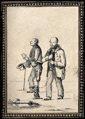 7/nSeveral  #18thc &  #19thc artworks also show blind subjects with canine companions, reinforcing the possibility that dogs, even if untrained, may have accompanied blind folk in public spaces as companions and performers. #DisHist  #NationalDogDay  #envhist/