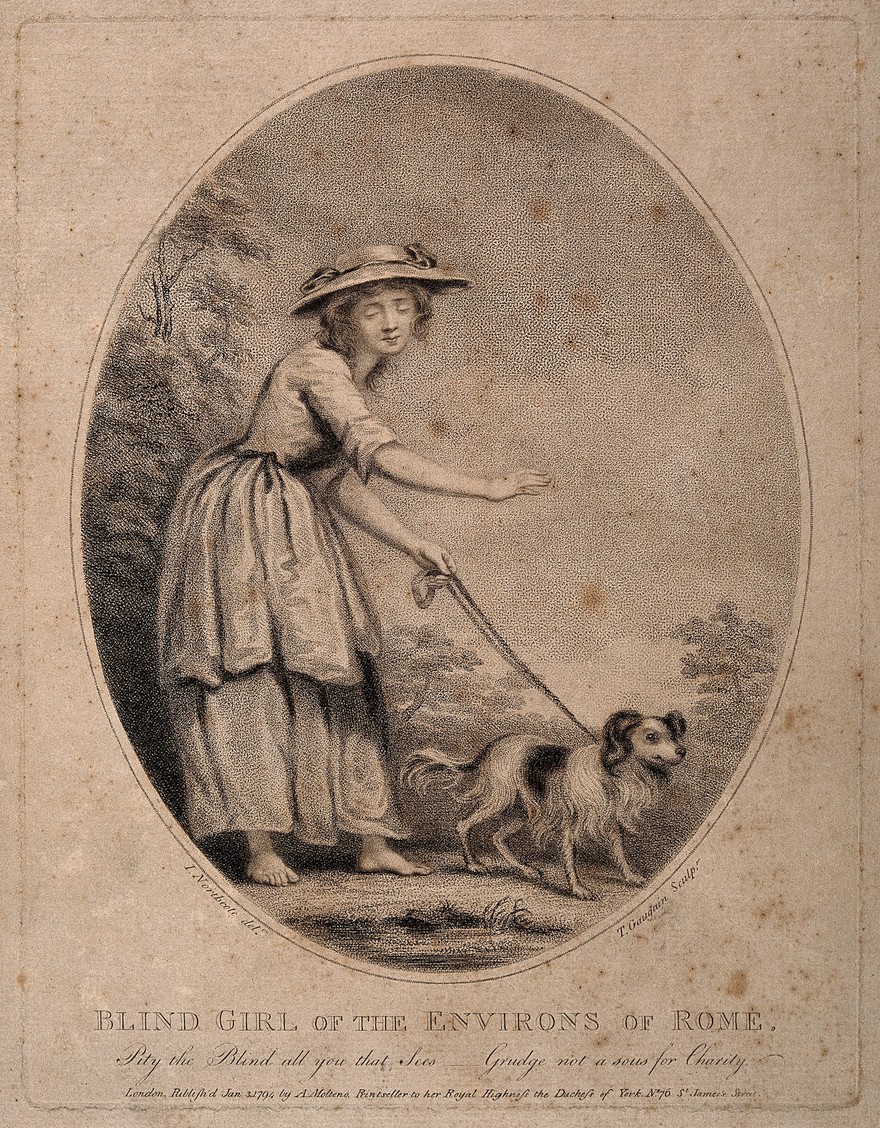 7/nSeveral  #18thc &  #19thc artworks also show blind subjects with canine companions, reinforcing the possibility that dogs, even if untrained, may have accompanied blind folk in public spaces as companions and performers. #DisHist  #NationalDogDay  #envhist/