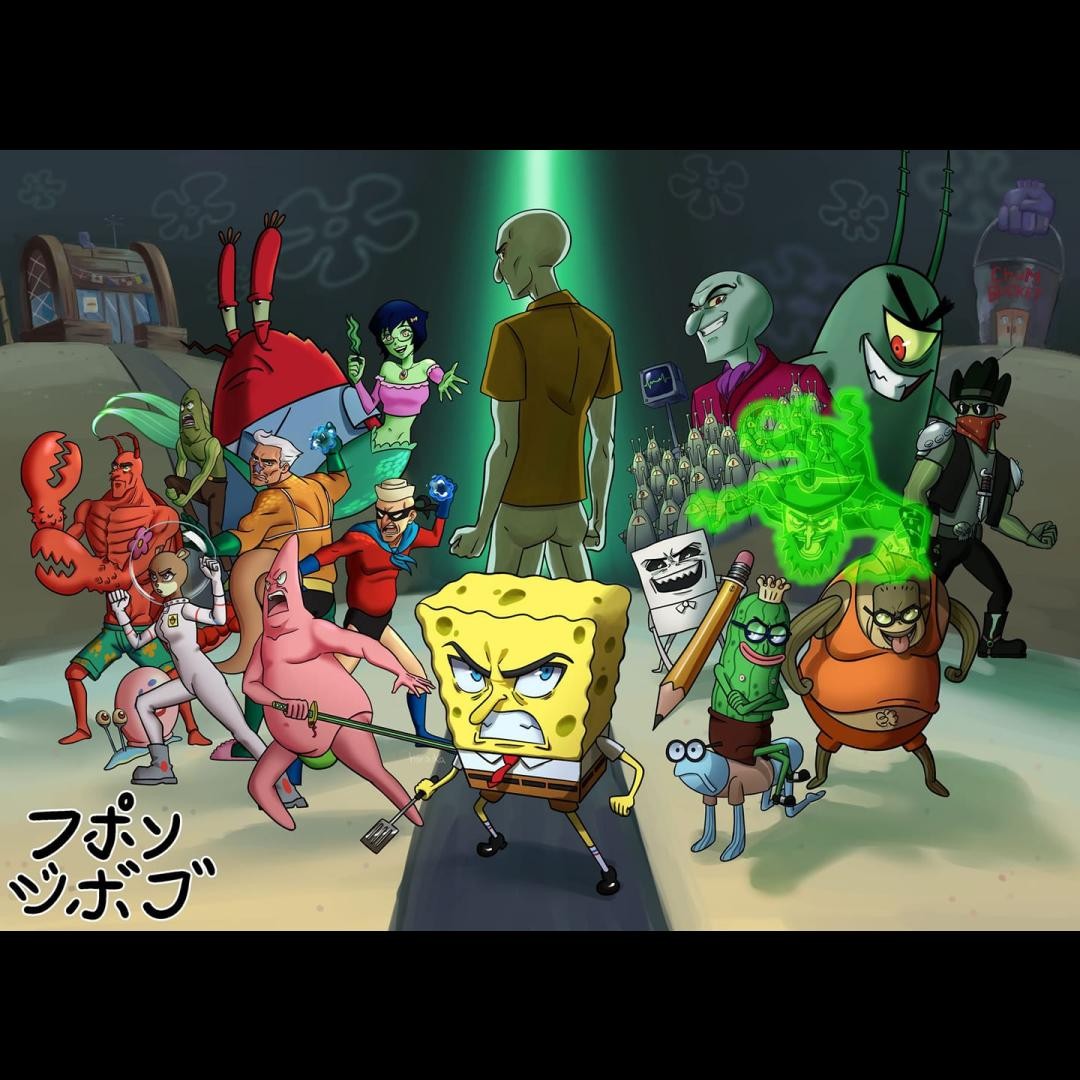 spongebob in anime