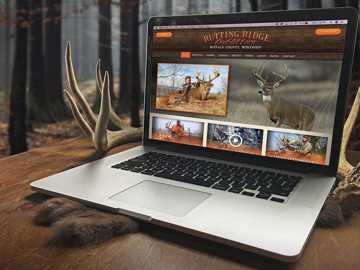 When built correctly, a website is one of the most important and influential marketing tools your business can have. Here is a web design we designed and built out for whitetail deer hunting outfitter Rutting Ridge Outfitters, LLC