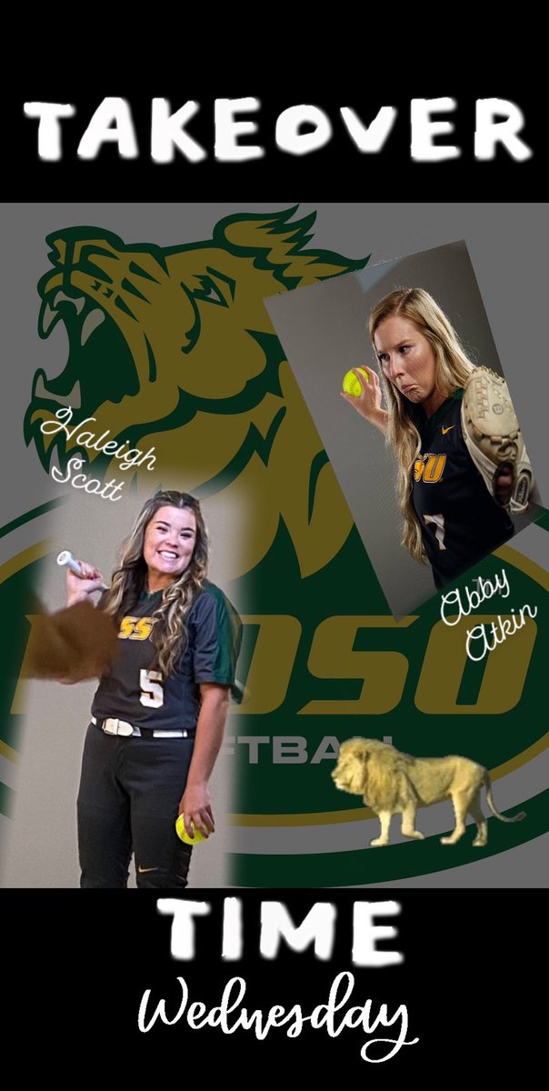 MSSUSoftball's tweet photo. 🚨 SNAPCHAT TAKEOVER IS BACK 🚨
Follow along tomorrow as Haleigh and Abby take us thru their day!
🦁 Follow MOSOSoftball on Snap 🦁
#LionPride #MaskUpMSSU https://t.co/9BSPXd0lEv