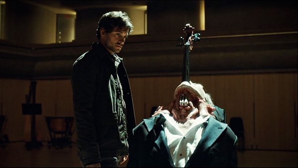 Serial killer Tobias Budge makes his displeasure with a bad cellist and draws  #Hannibal’s attention with a “serenade” on his pickled larynx.(In fact it’s Roy Thomson Hall where we saw Carly Rae Jepsen perform her orchestral suite, & across the street from “Hannibal’s office”!)