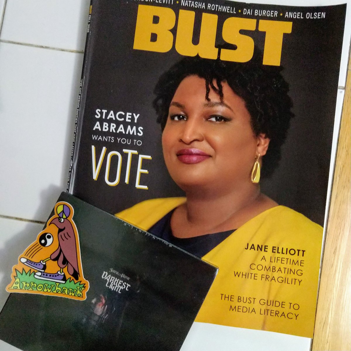 Another #happymail day! Actually squealed at the mailbox seeing the <a href="/staceyabrams/">Stacey Abrams</a> cover of <a href="/bust_magazine/">BUST Magazine</a>, plus <a href="/ArrowhawkRcrds/">Arrowhawk Records</a> <a href="/shanafalana/">Shana Falana</a> CD! 💌😊#SaveUSPS
