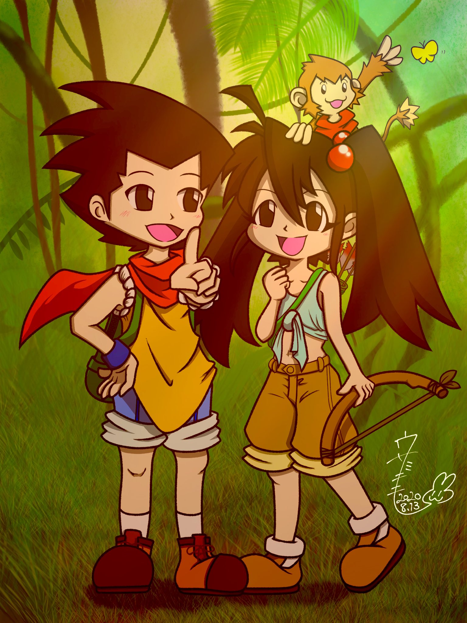 ウサミ チモ タイトル 孤島の思い出 今回は幼少期にプレイしたゲームのイラストを描いてみました 私の中では名作です 今でもプレイしてます W Konami ゲームボーイ サバイバルキッズ ゲーム好きな人と繋がりたい イラスト好きさんと