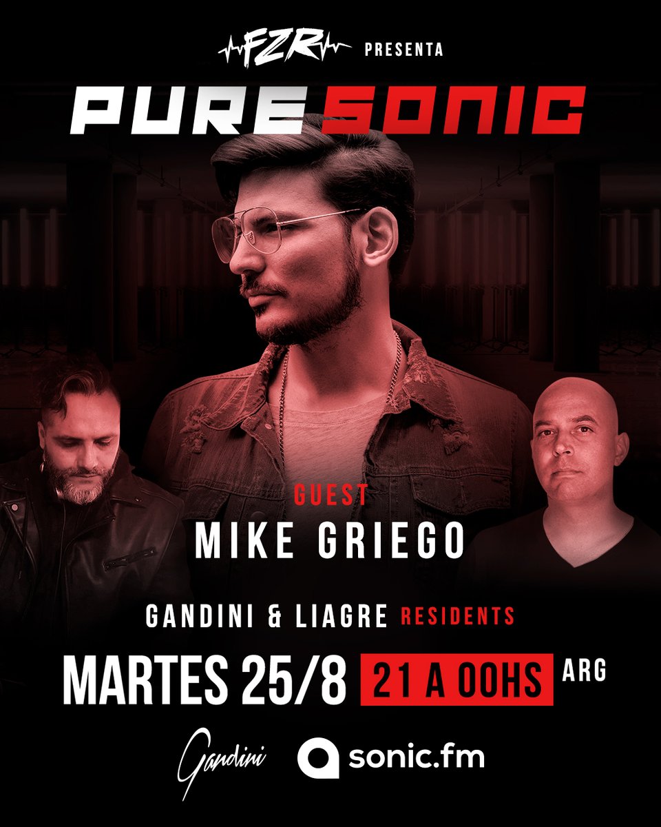gandinimusic's tweet photo. Hoy! de 21 a 24hs #PureSonic en vivo! @SonicRadioLA #guest @mike_griego @fzrstudio https://t.co/e6B2EIlV1X https://t.co/oblpSd1Ucn