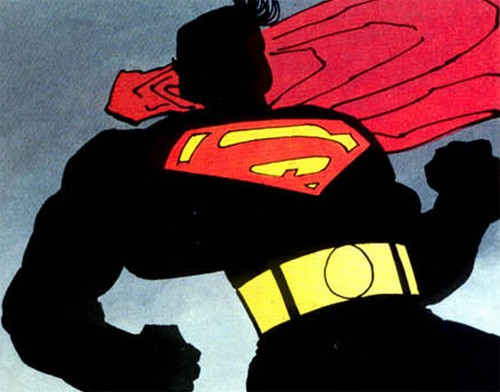 When Frank Miller stripped down Superman to his absolute minimum iconic fundamentals, he emphasized the forelock