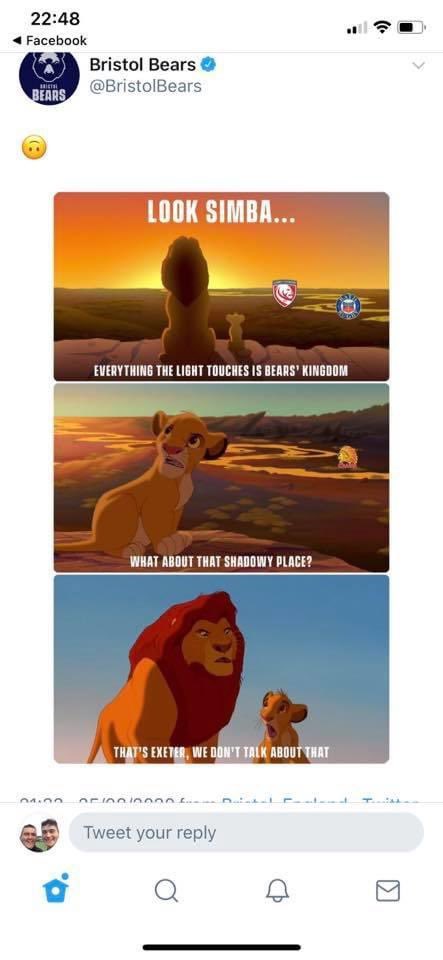 RichNelsey's tweet image. This is brilliant @BristolBears 😂 Love, an @ExeterChiefs fan xx PS Good luck for the rest of the season