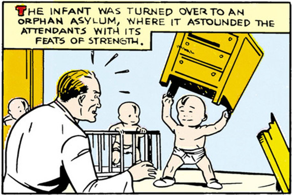 The forelock is even part of how Superman was originally drawn as an infant
