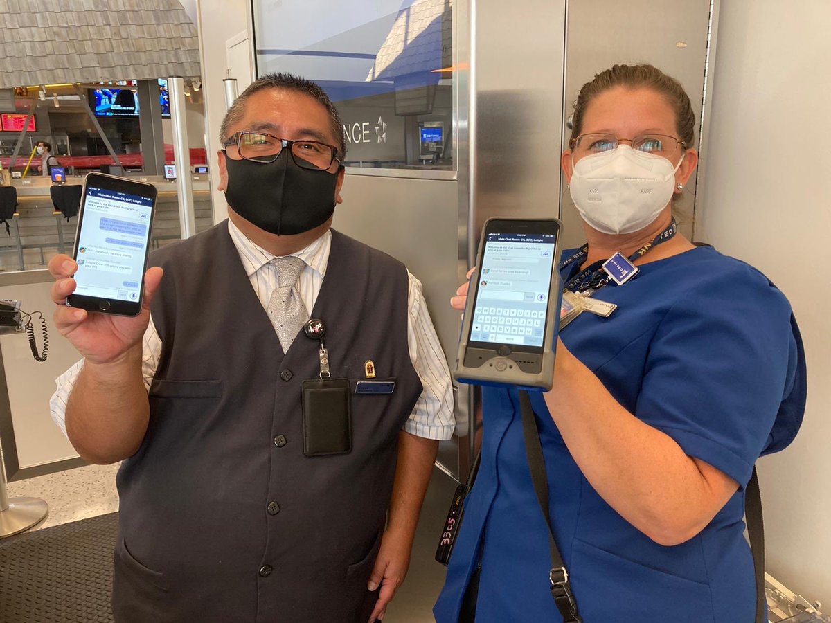 AnaOcegueraa's tweet photo. EWR in action connecting with “Easy Chat” app @weareunited Our professionals Love it ❤️ & communicating with our ✈️ crew and the amazing #EWRtogether ground Team Rocking!!! @EWRmike @mtmorais28 @CRivas_UAIR @susannesworld @JMRoitman @RRadicsRuns @GrewalMandee @Crystal908247 https://t.co/qzPYelD6iY