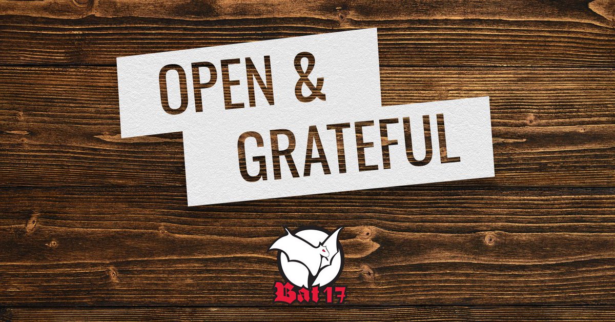 We are pleased and humbled to announce that, as of today, Bat 17 will be returning to our regular hours of service. We look forward to serving you!

#Bat17 #Evanston #Chicago #Illinois #COVID19 #Coronavirus #BeSafe #BeWell #InThisTogether #Community #SocialDistancing #Support