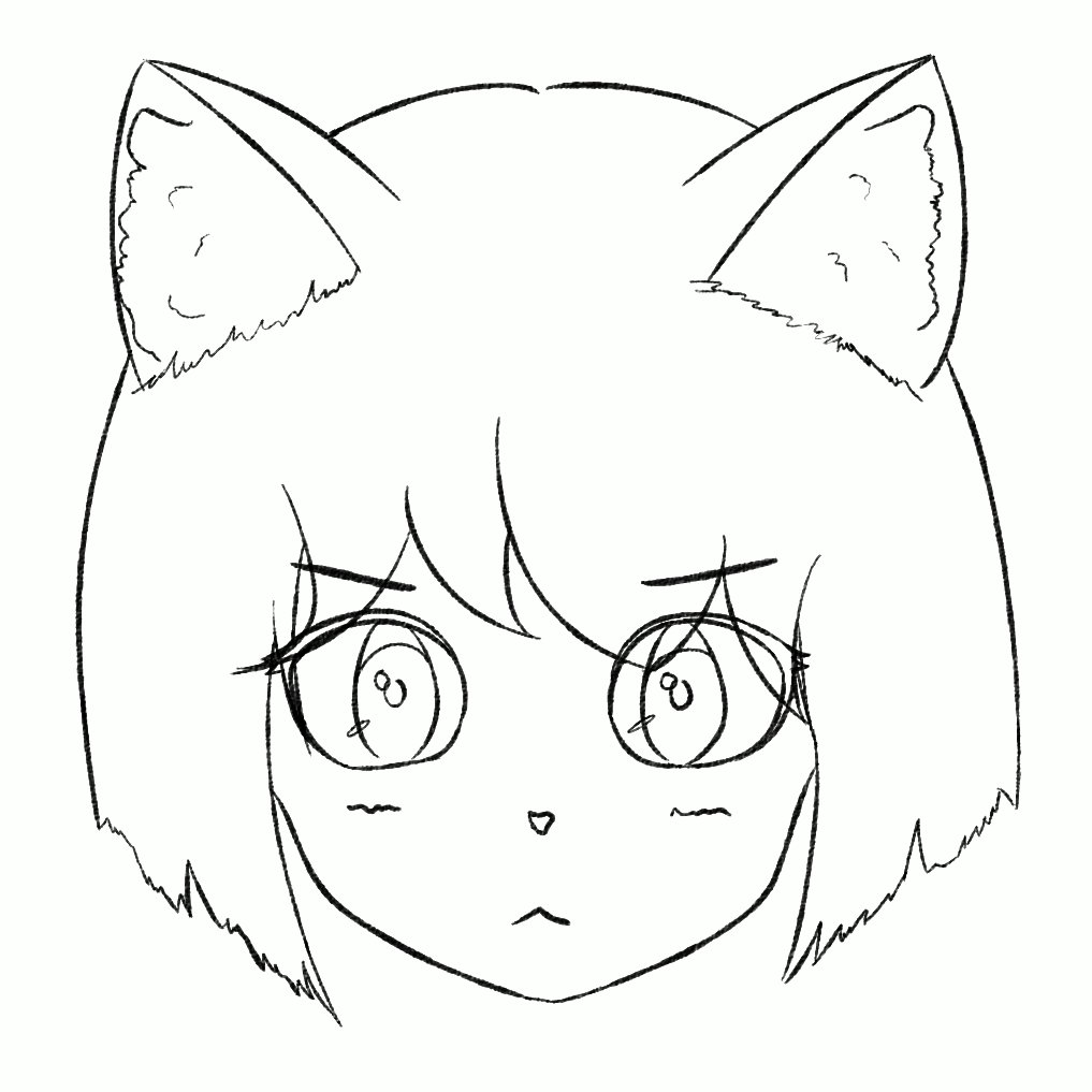 Drawing Anime Neko Girl Step By Step, Drawing Anime Neko An…