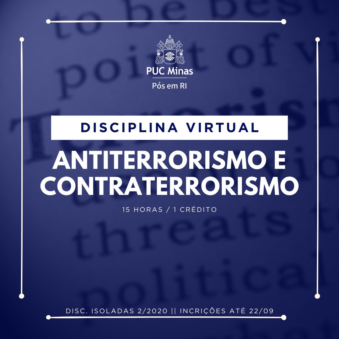 DPTO RI PUC MINAS tweet media