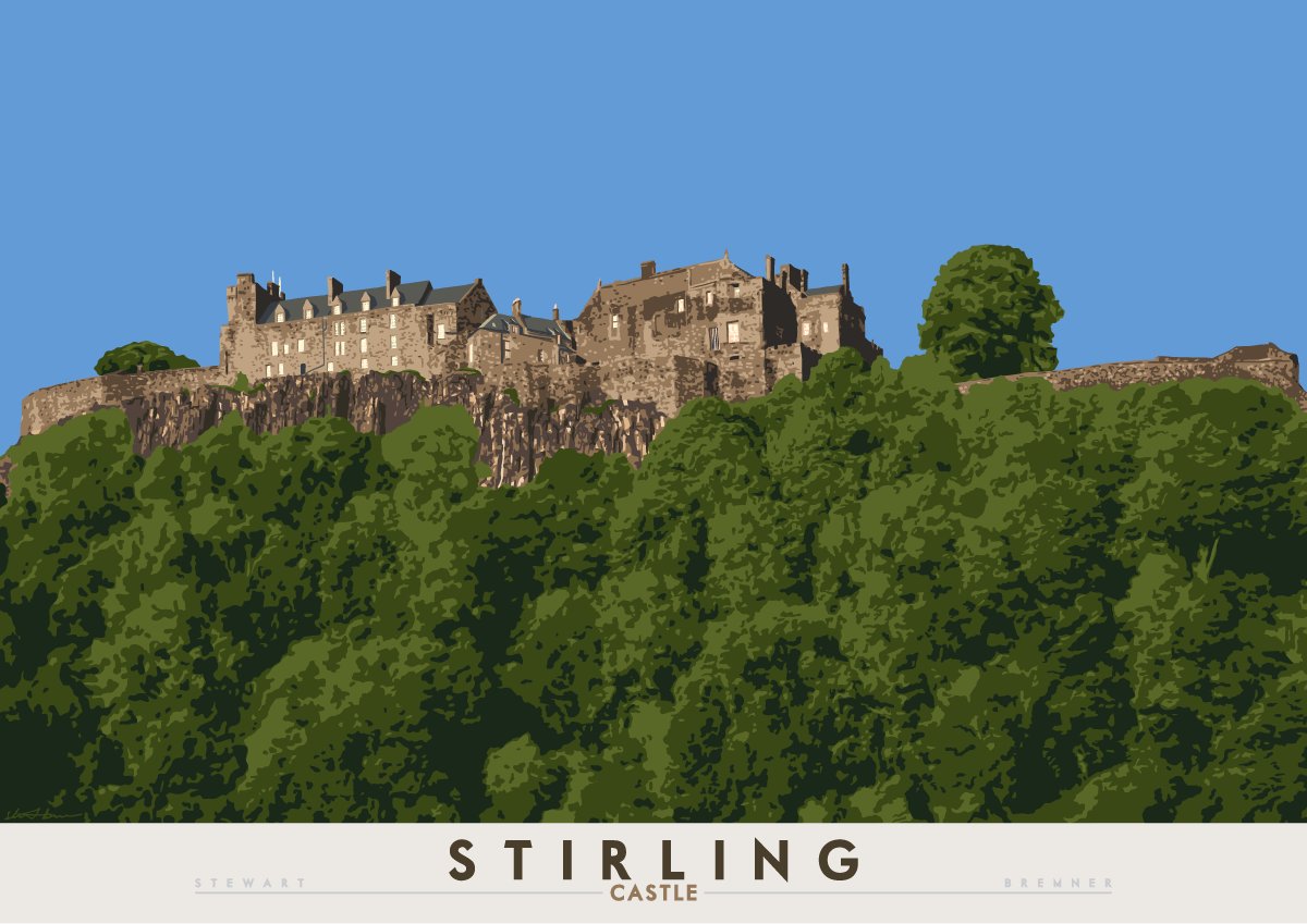 From one castle to another, this time that big one right in the middle. It's Stirling Castle and no one has bought… wait… either version of it? Dearie me. I guess it really isn't as good as Edinburgh Castle. As we all knew.  https://indy-prints.com/collections/landscape-posters/products/stirling-castle