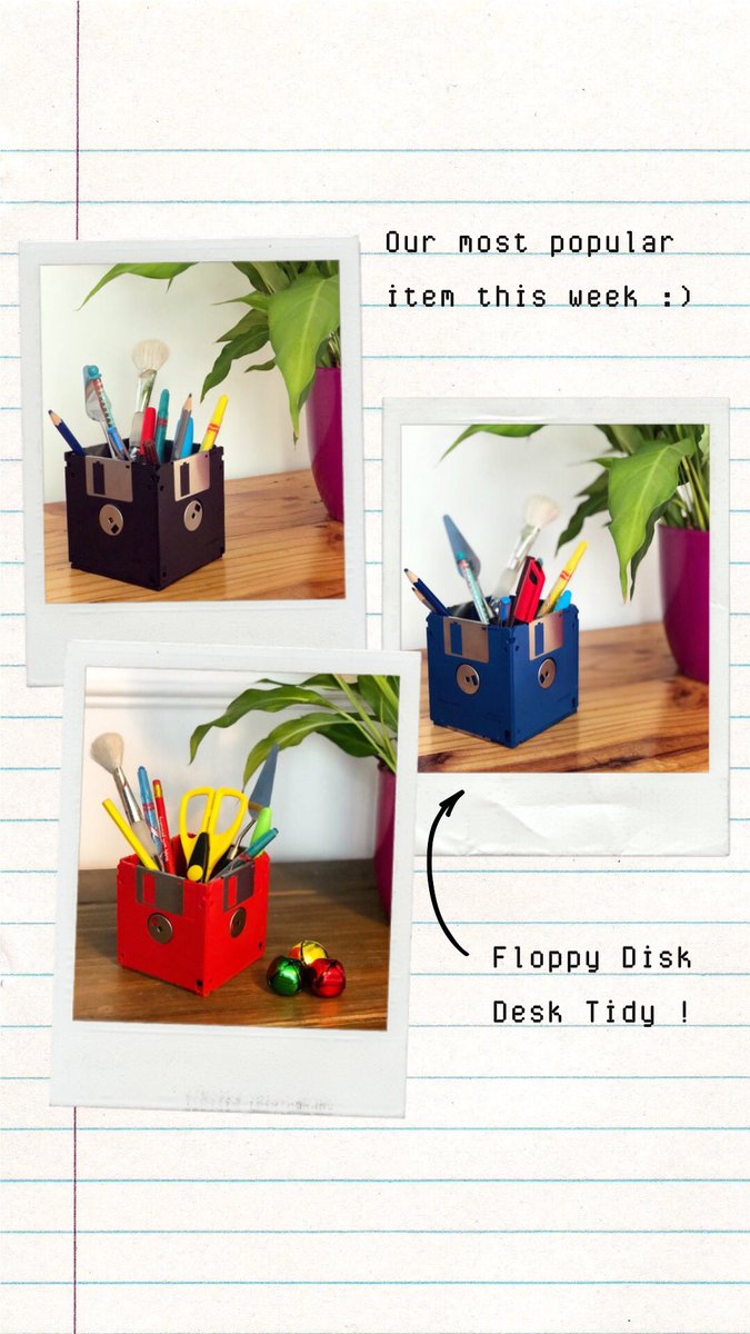 This week appears to be Floppy Disk week! 💾 👍😎 Available via our Etsy and Amazon shops. (Links in description) #fancytat #floppydisk #retrostyle #fortheoffice #upcycledtechnology #recycledtechnology #floppydiskart #thehouseofup #giftsforgeeks #retrogaming