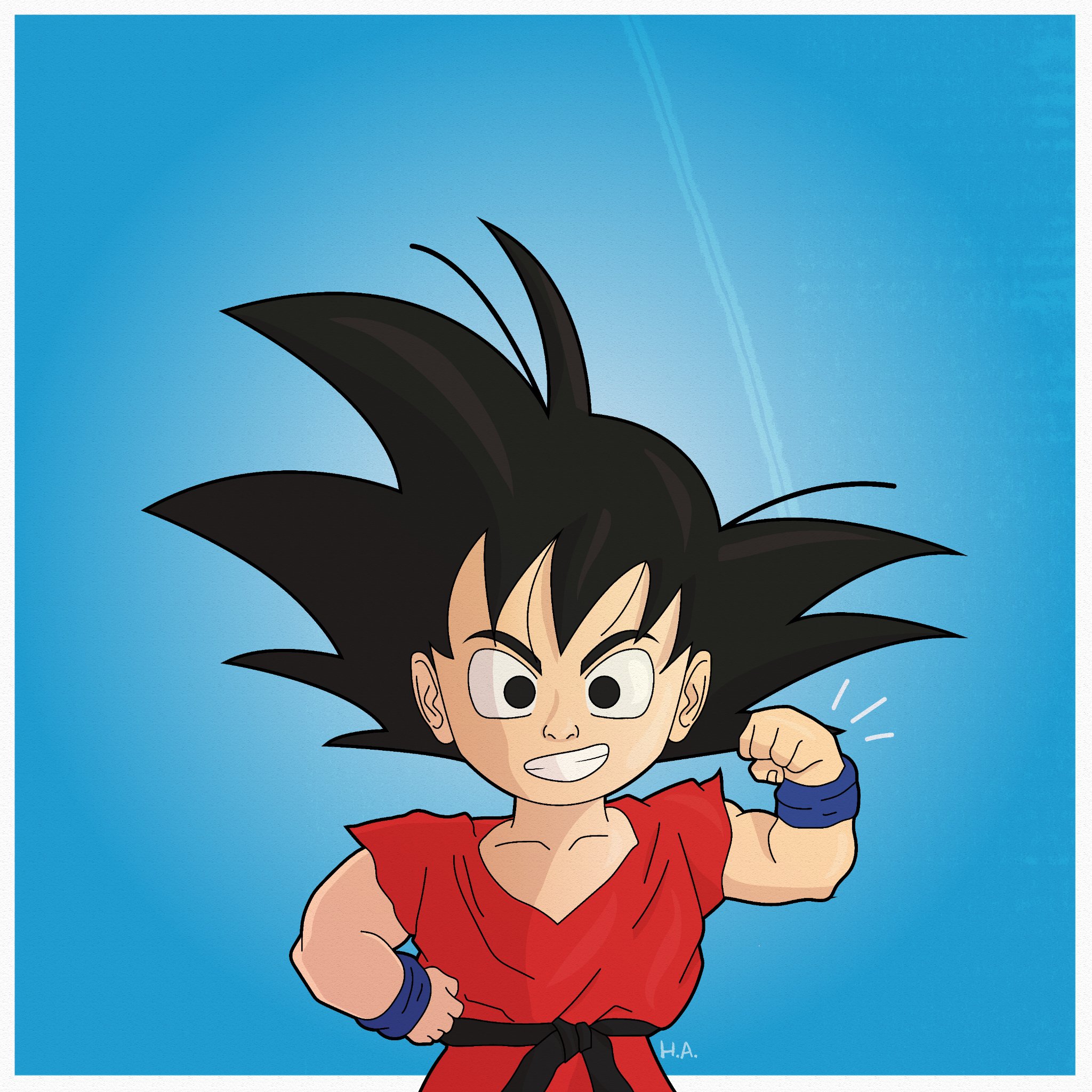 COMO DESENHAR O GOKU (CHIBI) DE DRAGON BALL 