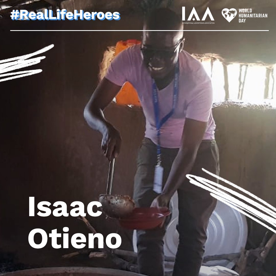 Isaac Otieno is one of the #RealLifeHeroes we’re recognizing this #WorldHumanitarianDay. He's an Education Coordinator, in charge of running programs like promoting enrolment; improving quality education; providing psychosocial care through education; &amp; a school-feeding program.
