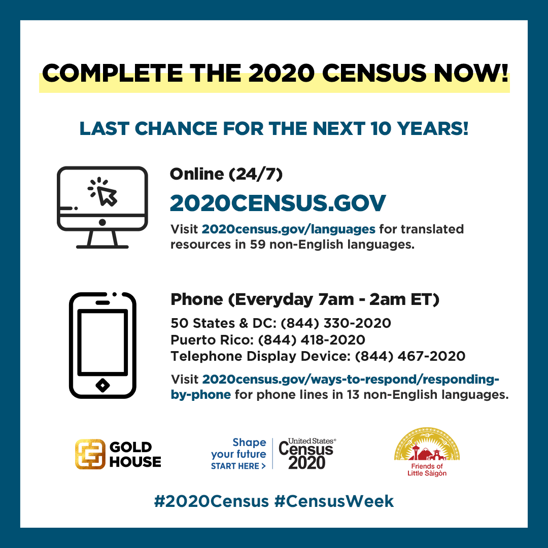 FLSseattle's tweet image. Join us for the #CensusWeek of Action to reach Asian American communities. Remember, responding is easier than ever it takes just minutes to shape the next 10 years! #2020Census