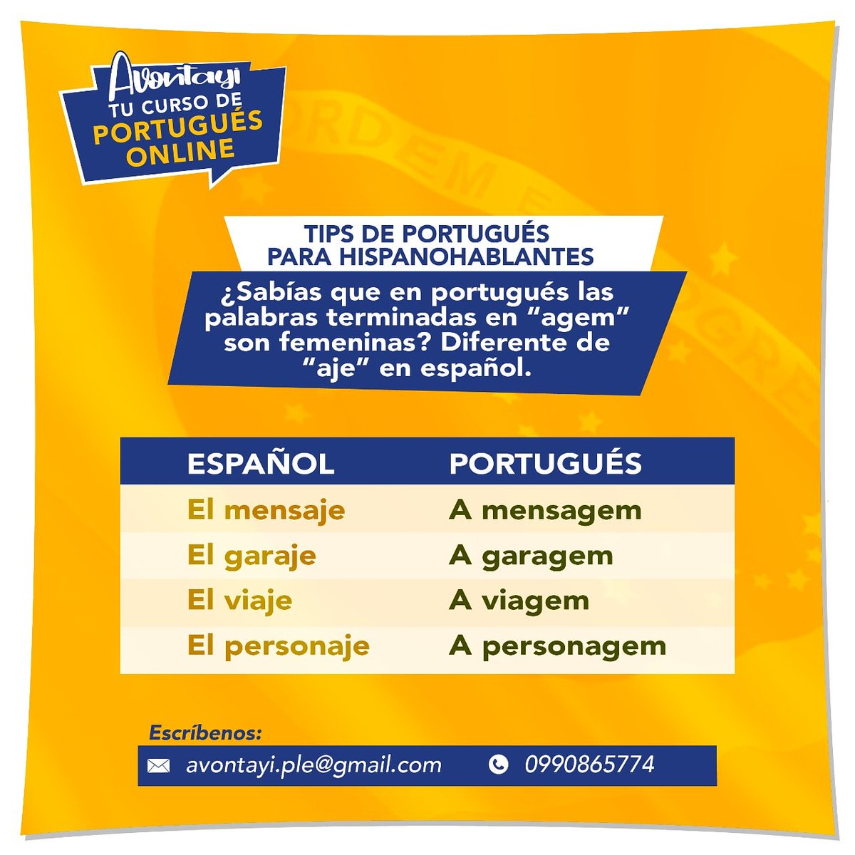 avontayi's tweet photo. #Tips de #portugues para #hispanohablantes 

#Dica de #português para #hispanofalantes

#clasesvirtuales #clasesonline #clasesenlinea #clases #online #idiomas #lengua #Brasil #Brazil https://t.co/PUJAtegYnJ