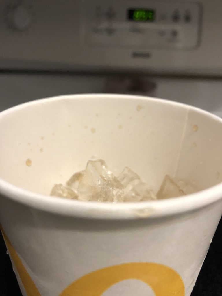 SheriRAustin's tweet photo. No shortage of ice @McDonalds tonight... and this was after 20 minutes of melting! https://t.co/4FKLmHCTkA