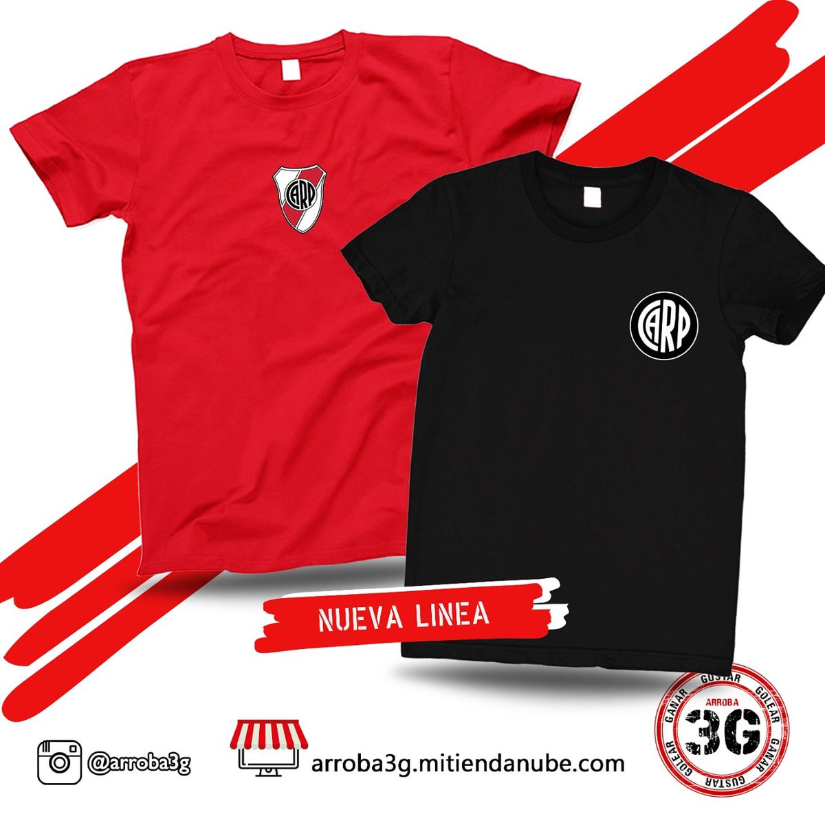 arroba3g's tweet photo. 👕 𝗡𝗨𝗘𝗩𝗔 𝗟𝗜𝗡𝗘𝗔 𝗗𝗘 𝗥𝗘𝗠𝗘𝗥𝗔𝗦 
Diseños exclusivos de @arroba3g
🛍️ Encontrá la línea completa en nuestra tienda online: https://t.co/IJkFxjqM2C
🛵 Envíos por mensajería propia
🚛 Envíos a todo el país con precios promocionales
💳 Mercado Pago https://t.co/K28KN0ZuiK