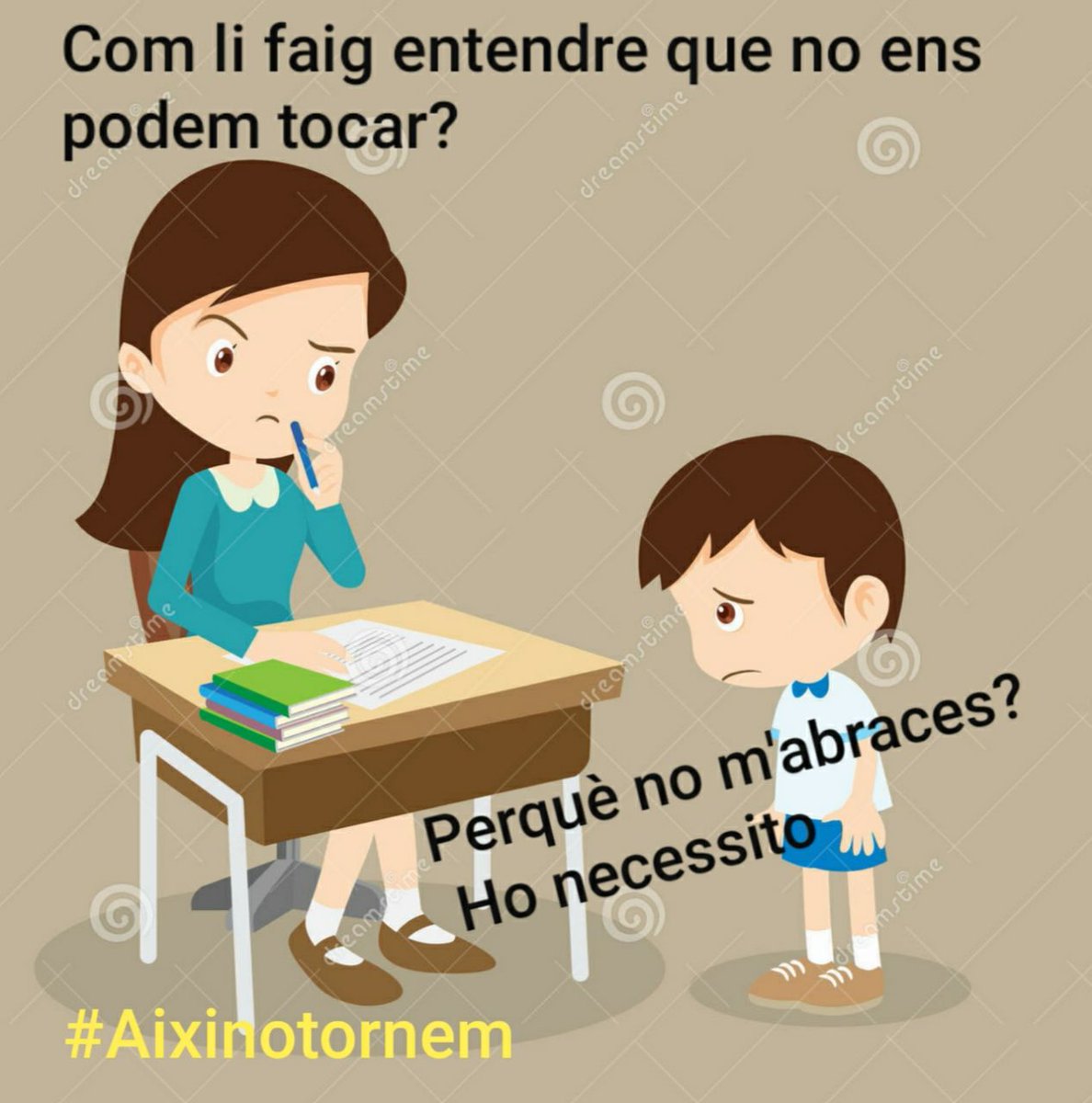 GLiAn_7's tweet photo. El colegio no es una enseñanza unidireccional, el colegio es emoción, sentimentos, compartir, cooperació. El niño participa de todos estos elementos y ahora se veran alterades ya que la normalidad no volverá a las aulas
#AulasSinRiesgo 
CC/ @govern @educaciocat @tv3cat https://t.co/mrBX0ZKlYb