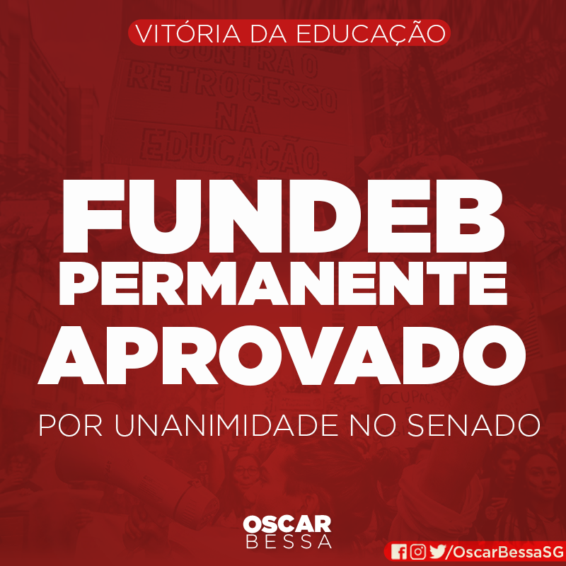 OscarBessaSG's tweet photo. Vitória da Educação!
Legado de @LulaOficial e @Dilma
se impõe sobre as tentativas de desmonte neoliberal de Guedes e @jairbolsonaro !
#FUNDEBpermanente
#AprovaFundebIntegral
#AprovaFundeb https://t.co/80xke0kHzX
