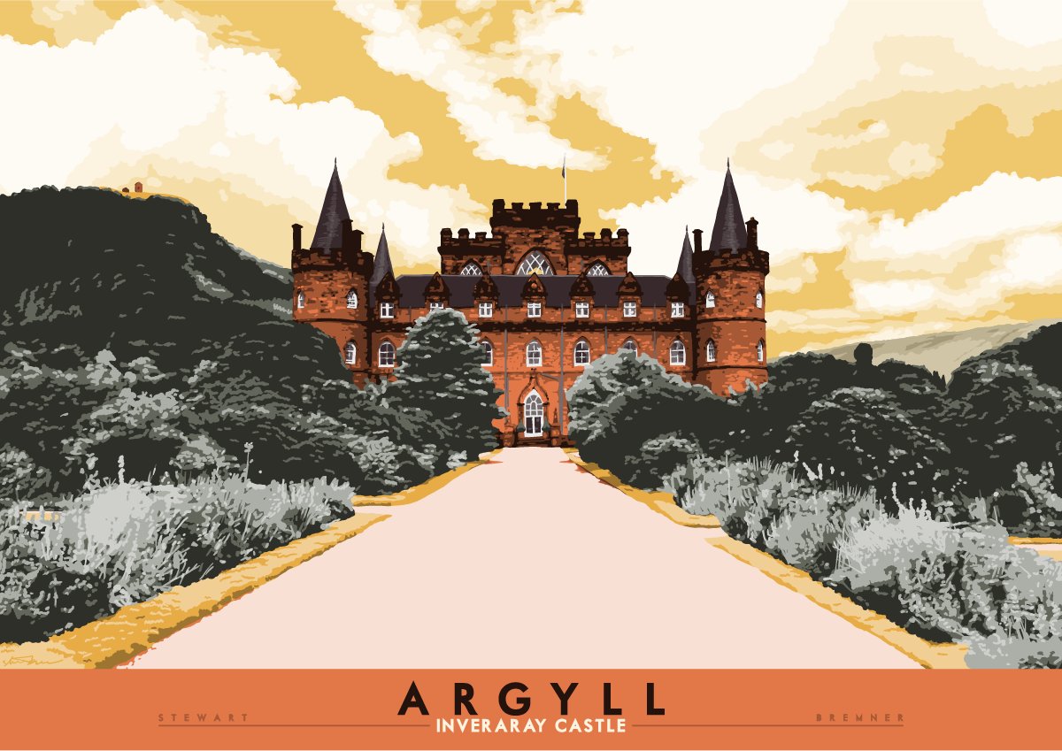 Inverary Castle. Home to upper crust. Not a fan. And neither are you. Glad we can agree.  https://indy-prints.com/collections/landscape-posters/products/argyll-inverary-castle